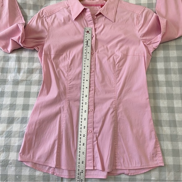 ESPRIT button down shirt classic cotton light pink xs blouse cotton elastane - Picture 8 of 13